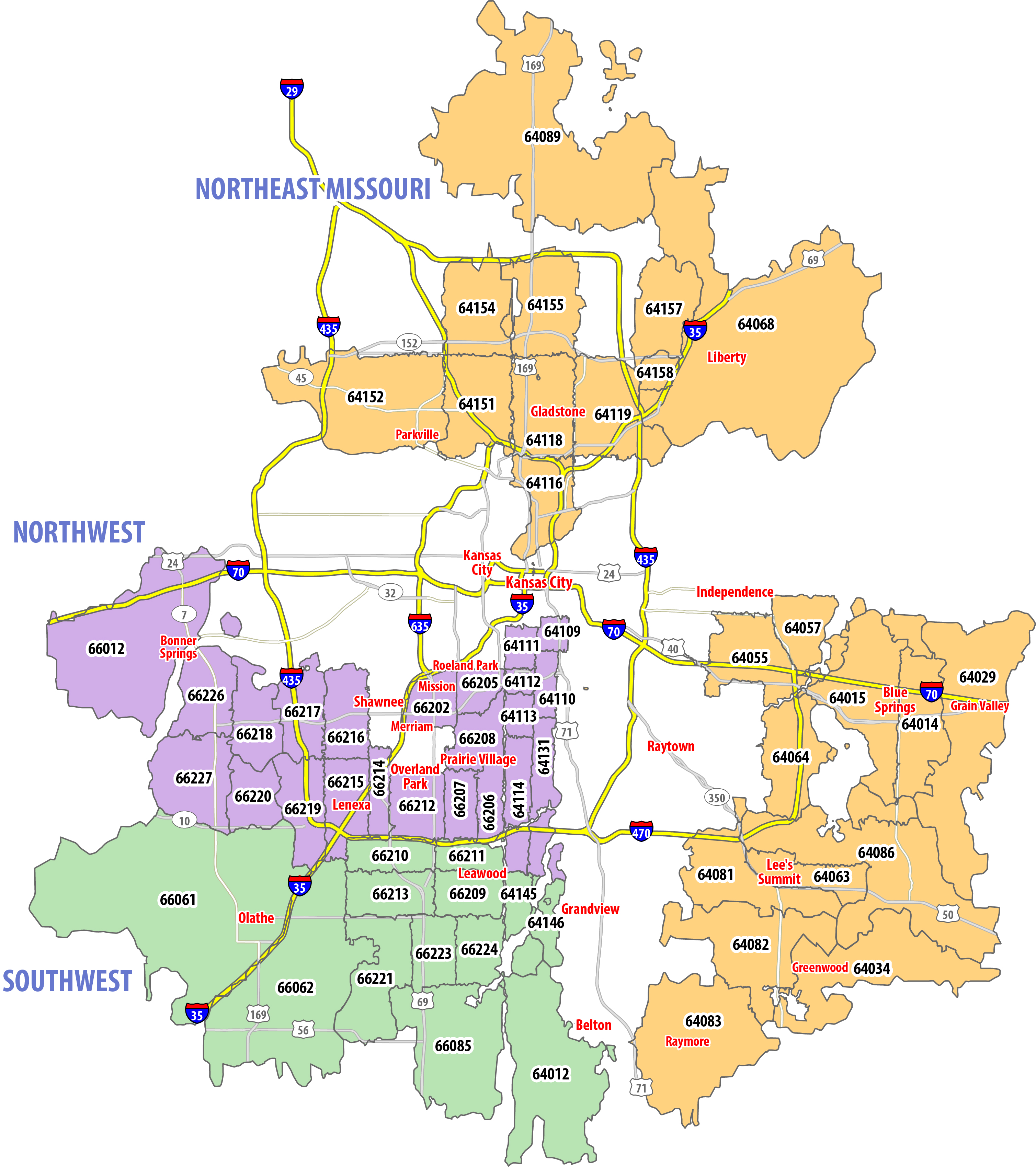 Map of the RSVP Kansas City market