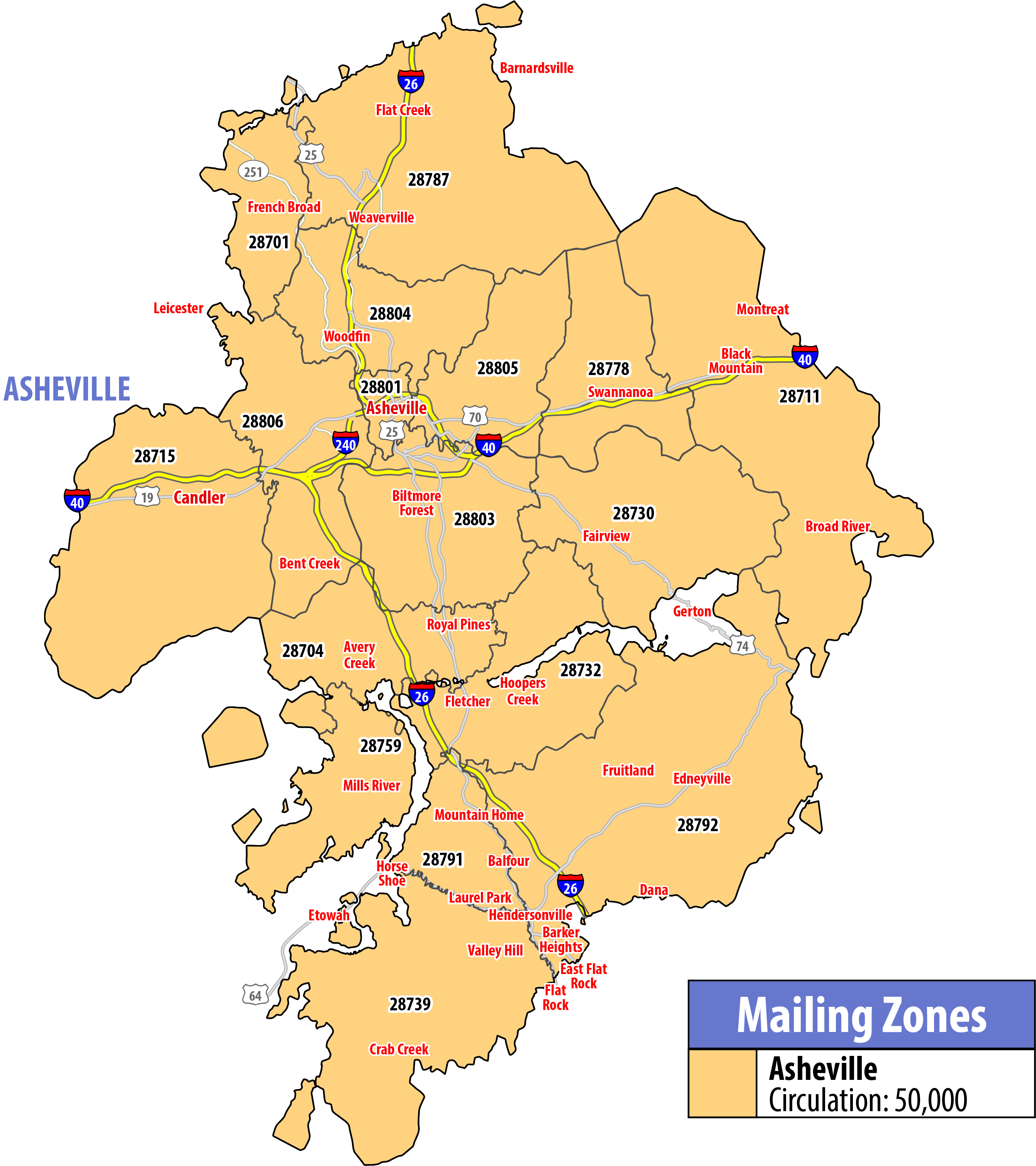 Map of RSVP Asheville