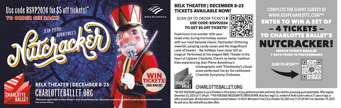 Enter to Win Tickets to Charlotte Ballet's Nutcracker!