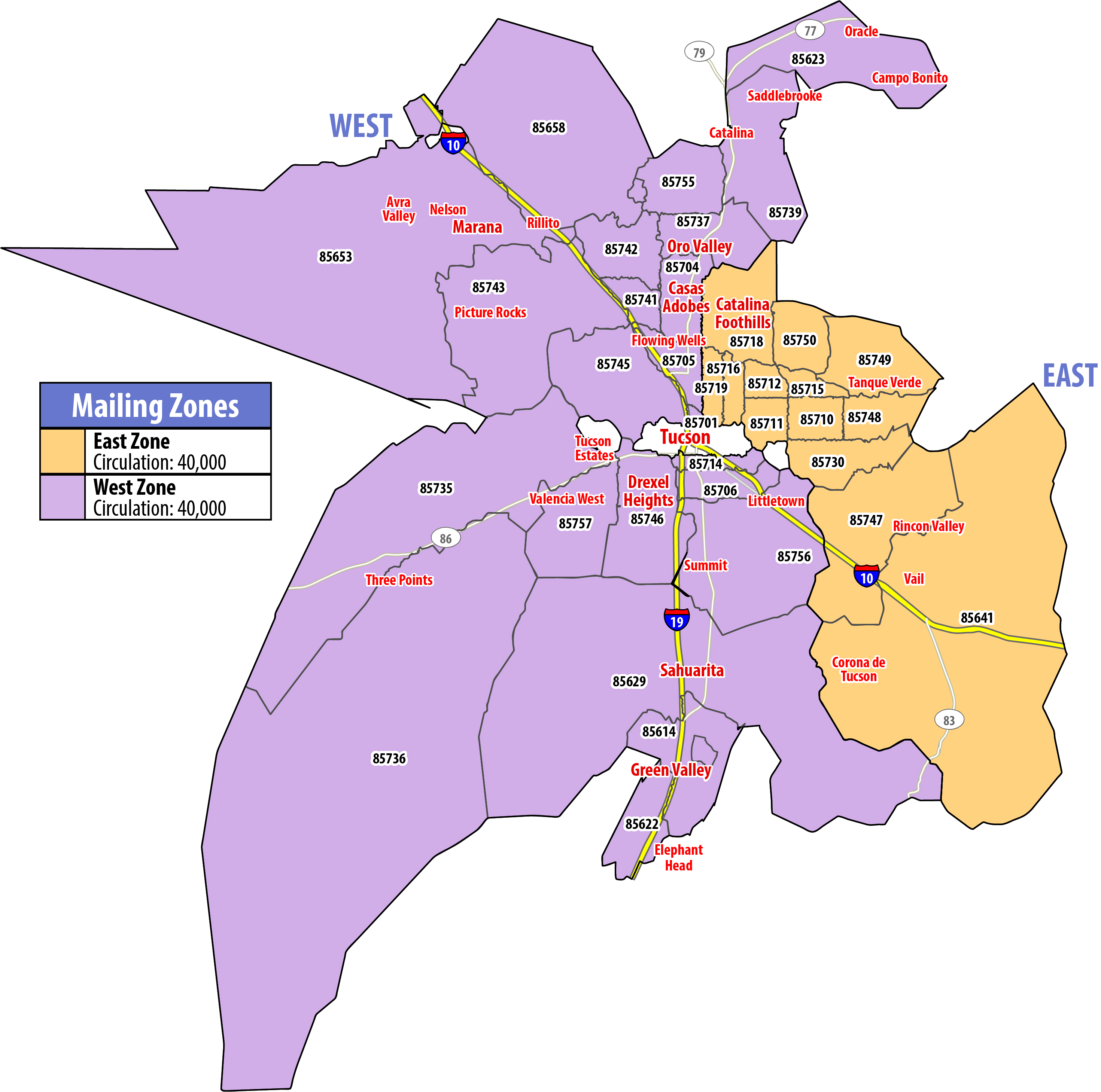 Map of RSVP Tucson