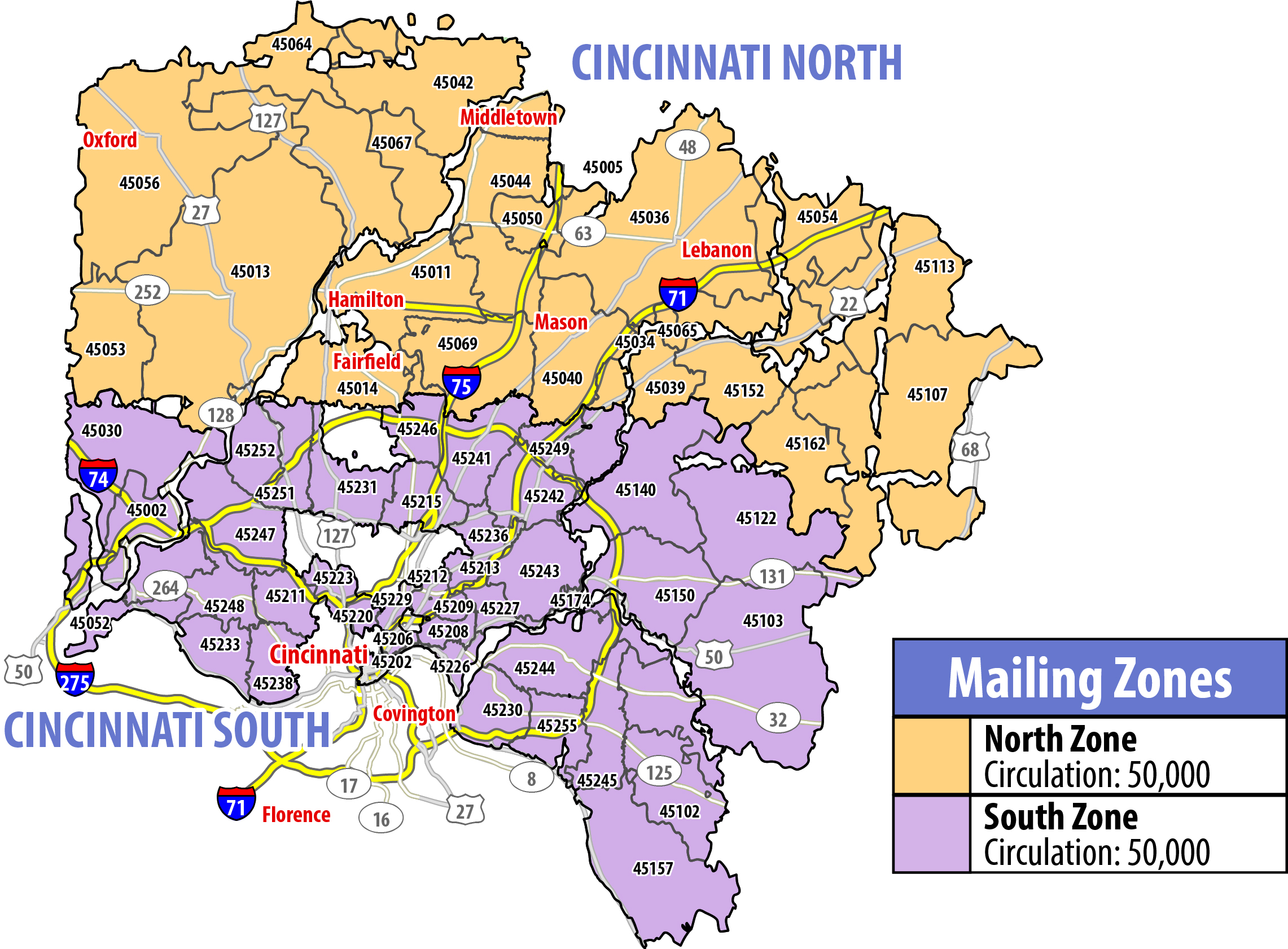 Map of RSVP Cincinnati