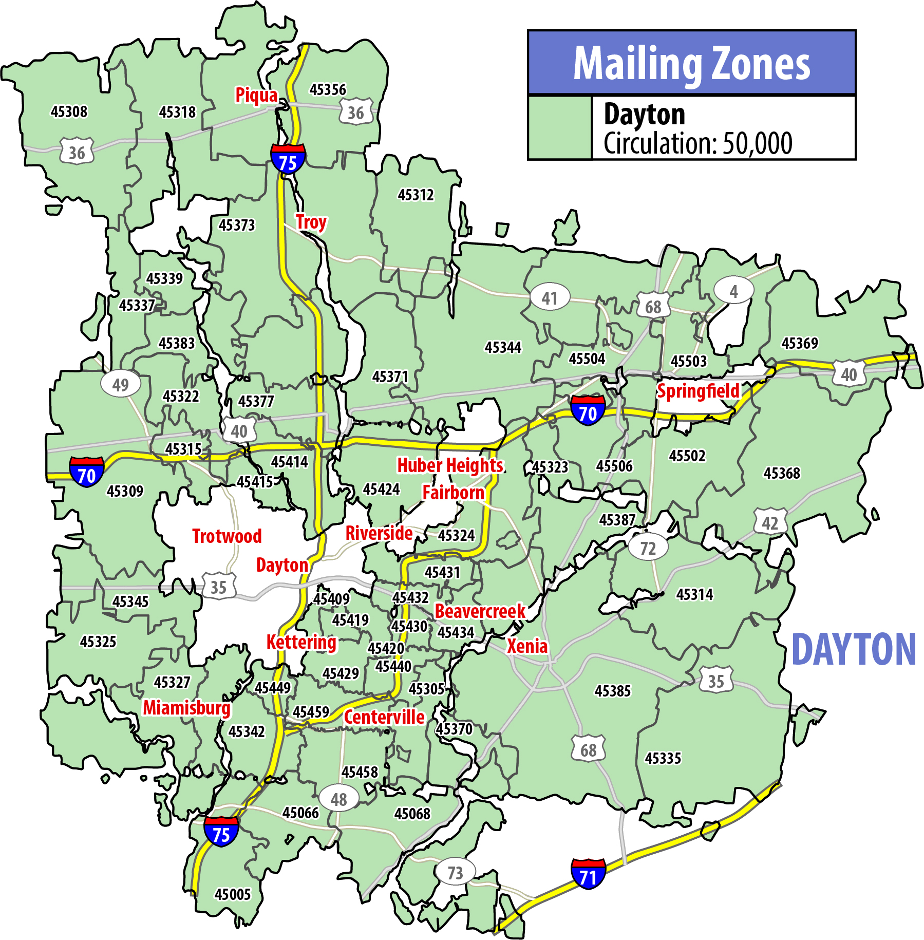 Map of RSVP Dayton