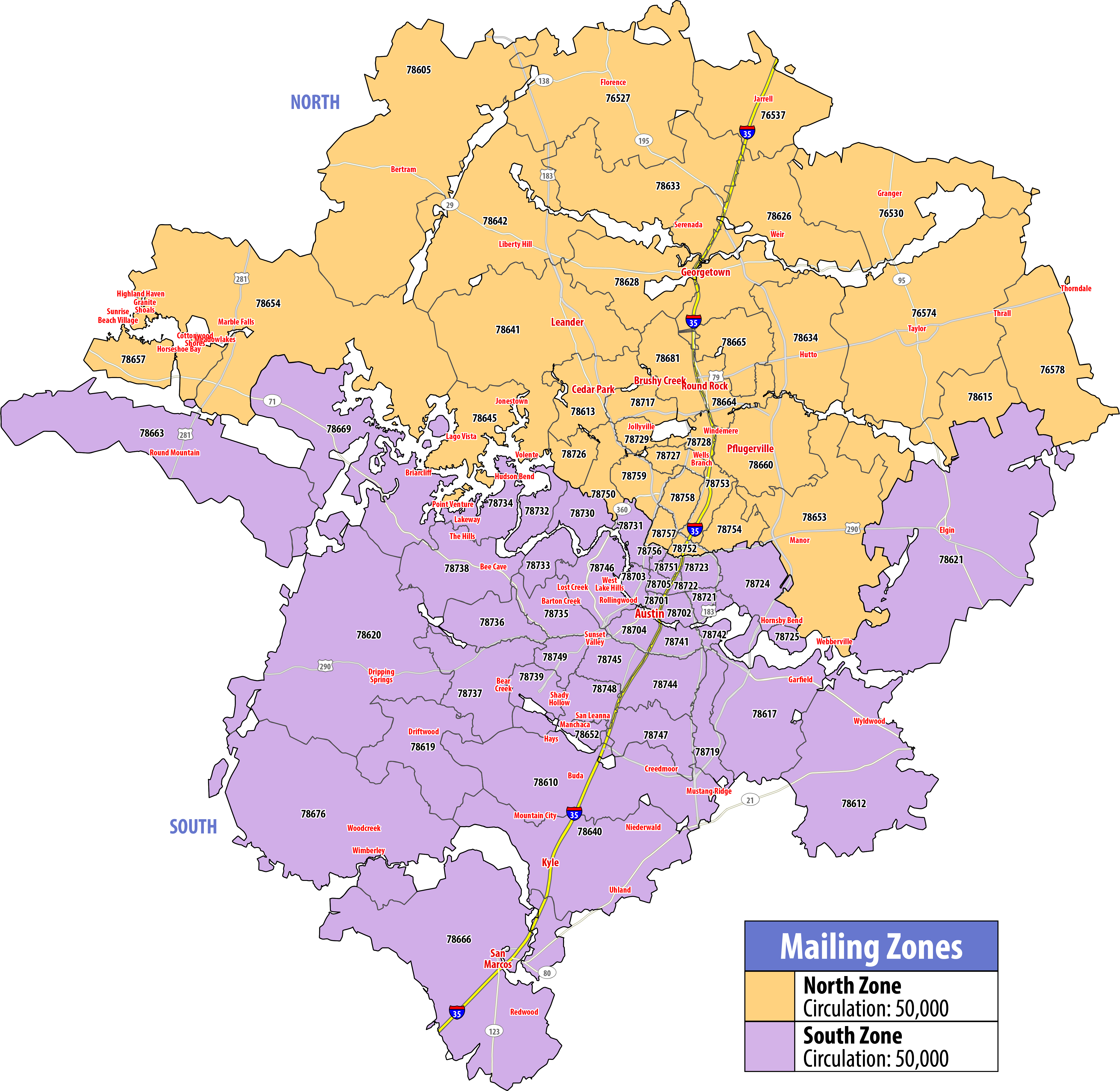 Map of RSVP Austin