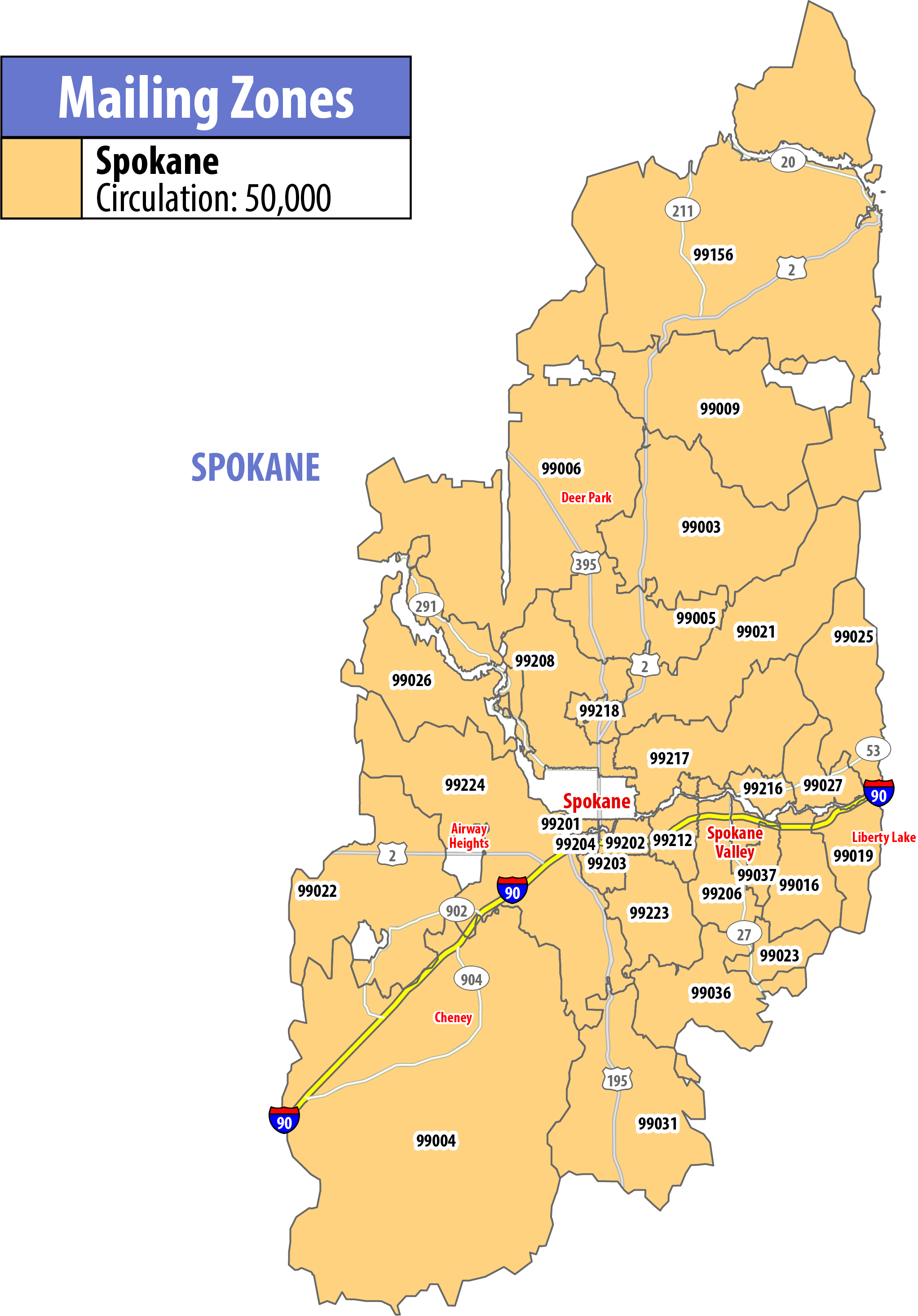Map of RSVP Spokane