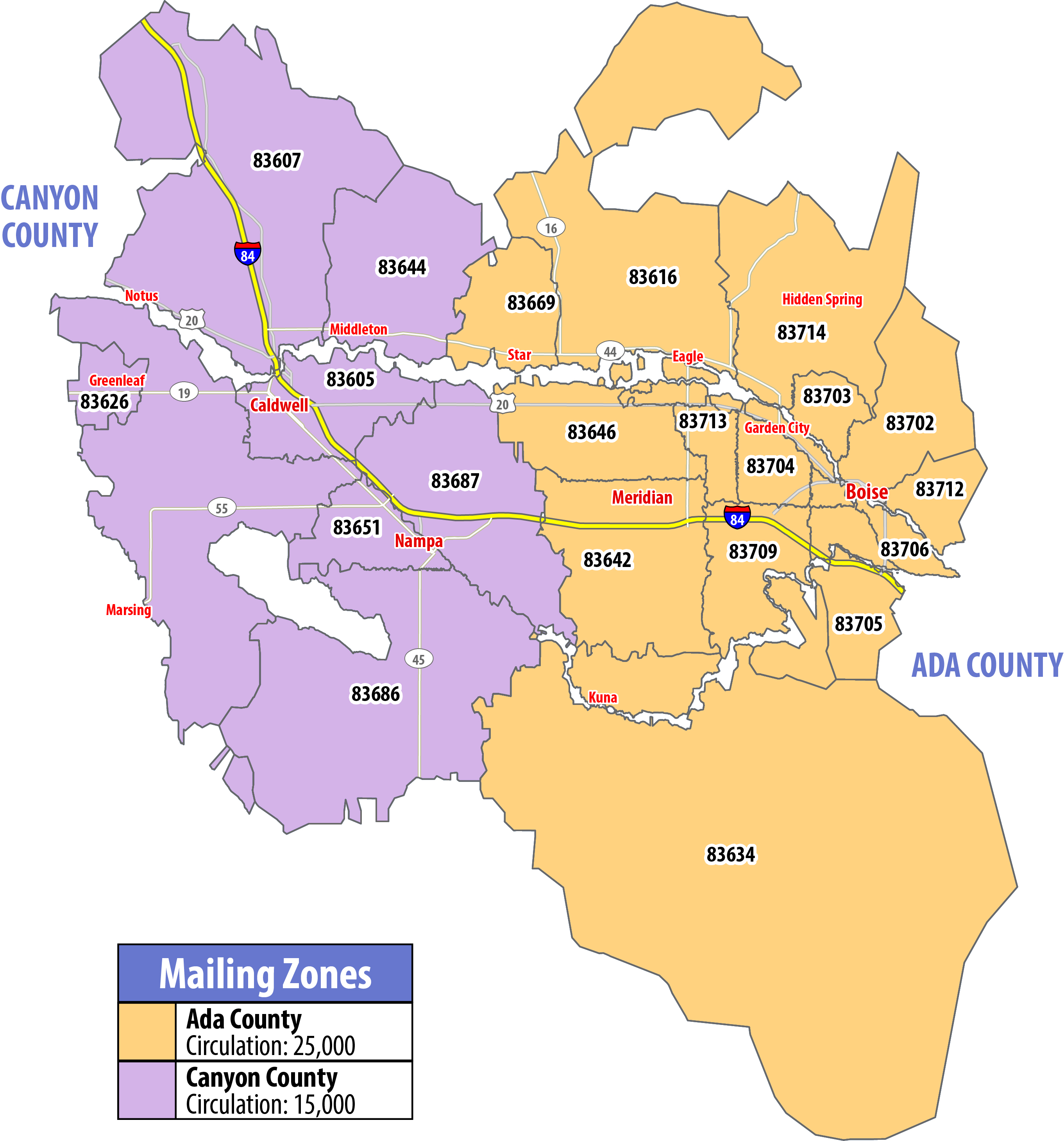 Map of RSVP Boise