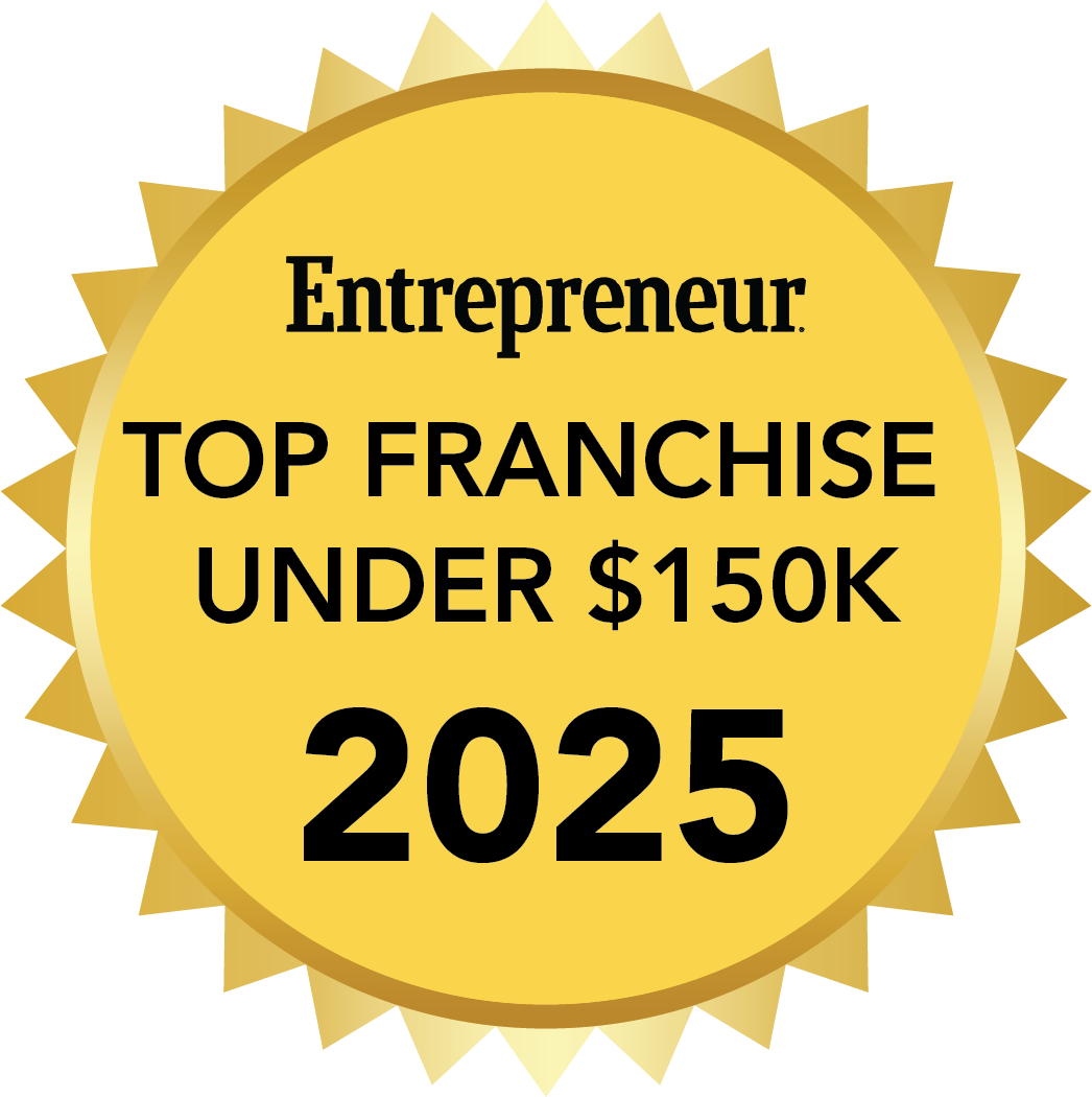 Badge from Entrepreneur: Top Low-Cost Franchise Under $150K in 2025 