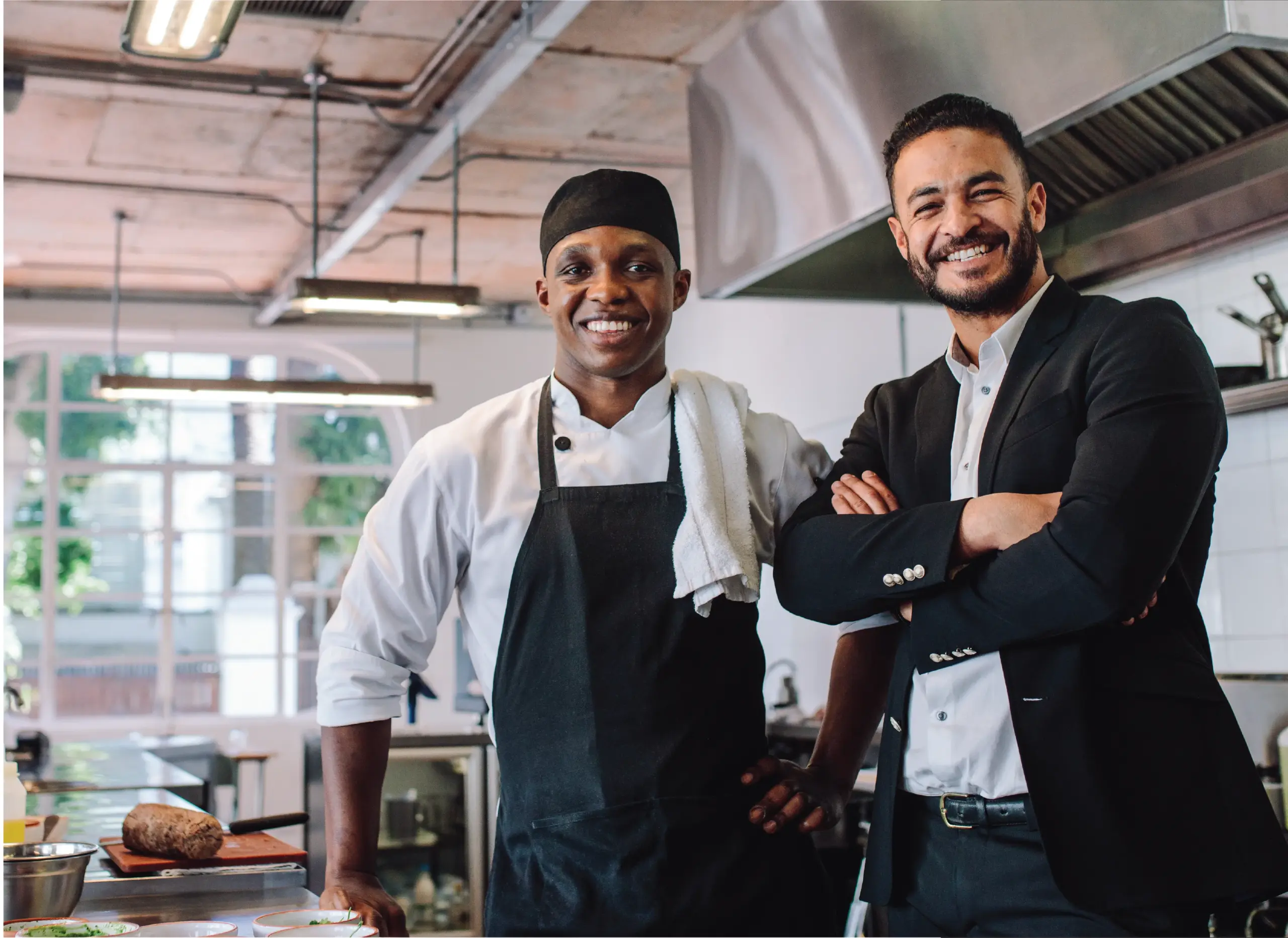 Homepage-1 RSVP franchise owner working with a local chef and business owner