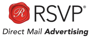 RSVP direct mail advertising logo